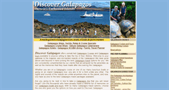 Desktop Screenshot of discovergalapagos.com